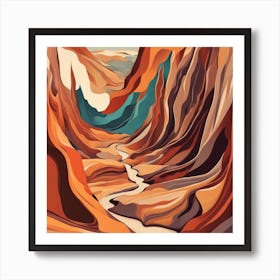 Canyon River Art Print