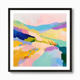 Vivid Landscape. Acrylic Painting Art Print