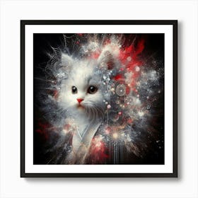 Cat In Space Art Print