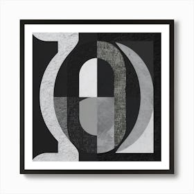 Black and White Abstract Art 73 Art Print