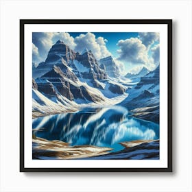 Lake In The Mountains 56 Art Print