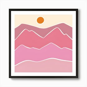 Landscape Mountain Art Print