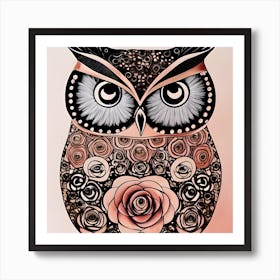 Pretty Owl 3 Art Print