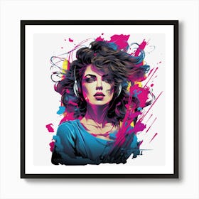 Dynamic Harmony: A Fusion of Art and Music Art Print