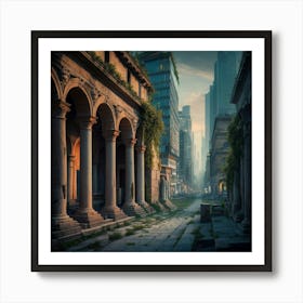 Ruins Of A City 14 Art Print