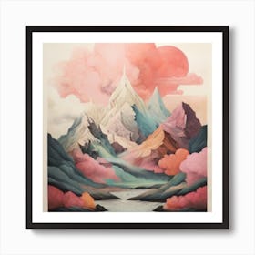 Heart Of The Mountains Art Print