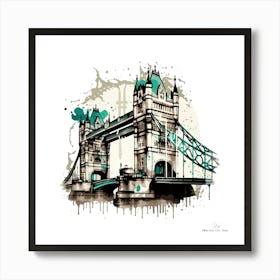 Tower Bridge.A fine artistic print that decorates the place.4 Art Print