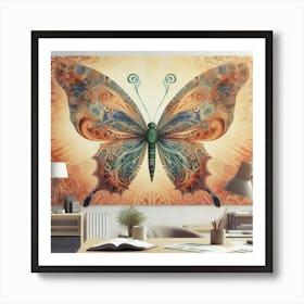 Money Butterfly Art 1 Art Print