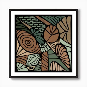 Abstract Art Jungle Art Print