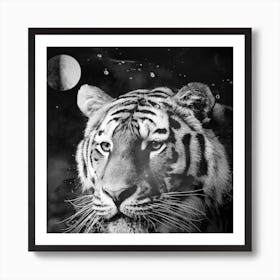 Tiger From The Univers Art Print