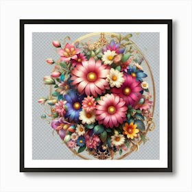 Bouquet Of Flowers 5 Art Print