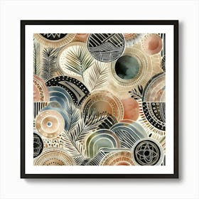 Abstract Circles 2 Art Print