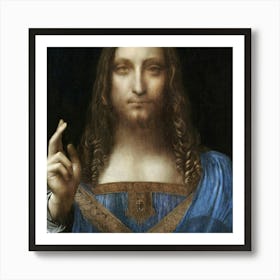 Leonardo Da Vinci Salvator Mundi Art Print