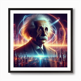 Albert Einstein 3 Art Print