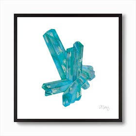 Turquoise Quartz 2 Art Print