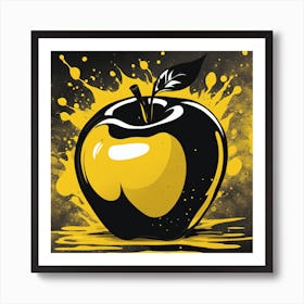 Apple Splatter Art Print