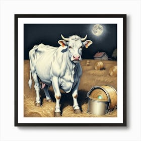 Cow In The Field 9 Art Print