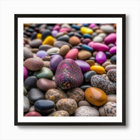 Colorful Pebbles Affiche