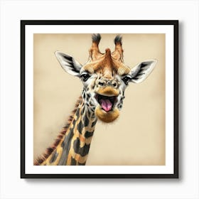 Giraffe 124 Art Print