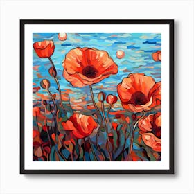 Poppies 16 Art Print