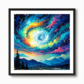 Galaxy Painting 2 Art Print