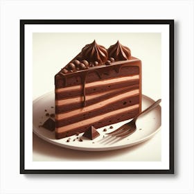 Chocolate Cake 3 Art Print