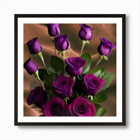 Purple Roses Art Print