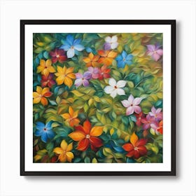 Colorful Flowers 5 Art Print