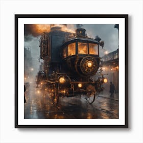 Steam Train Art Print