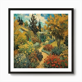 Garden By Vincent Van Gogh Art Print 3 Art Print