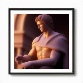 Statue Of Athena 7 Art Print