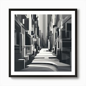 Abstract Cityscape 4 Art Print