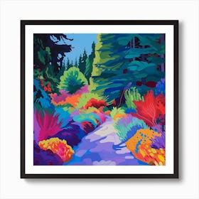 Colourful Gardens Vandusen Botanical Garden Canada 3 Art Print