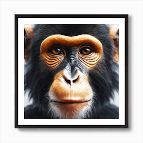 Chimpanzee Portrait 31 Art Print