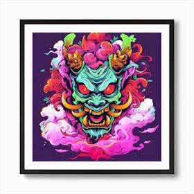 Demon Head 4 Art Print