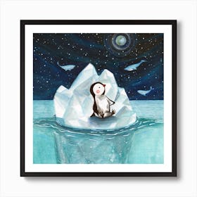 Dreamy Iceberg  Square Art Print