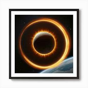 Solar Eclipse Art Print