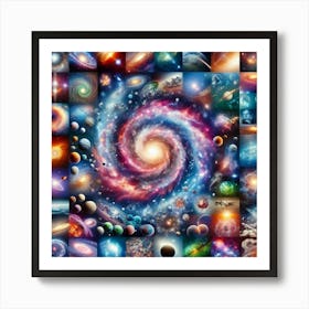 Galaxy In Space Art Print