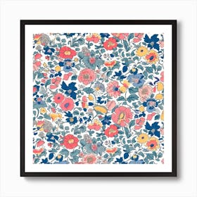 Floral Dream London Fabrics Floral Pattern 2 Art Print