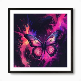 Butterfly Painting 270 Art Print