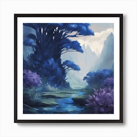 Fantasy Landscape Painting Art Print