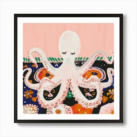 Meditating Octopus Art Print