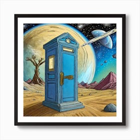Firefly Police Box On Allien Planet 28895 Art Print