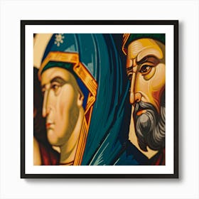 Icon Of The Three Wise Men Art Print