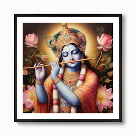 Lord Krishna 1 Art Print