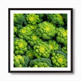 Close Up Of Broccoli 3 Art Print