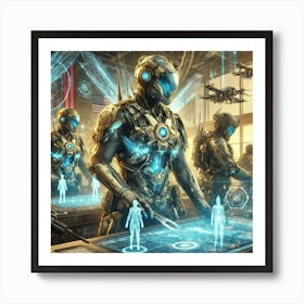 Solar Technocrats Military Division Converted Art Print