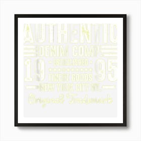 New York City Born In 1995 Authentic Vintage Birthday Póster