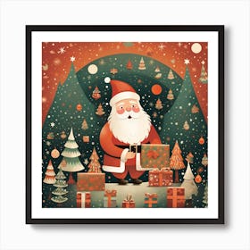 Christmas Santa 3 Art Print