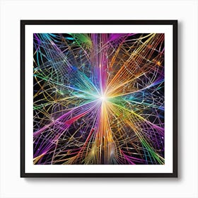 Fractal Burst 1 Art Print